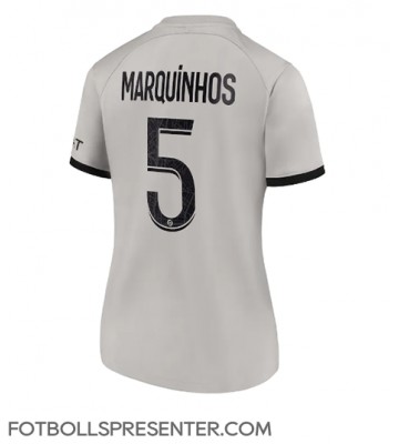 Paris Saint-Germain Marquinhos #5 Borta Matchtröja Dam 2022-23 Kortärmad